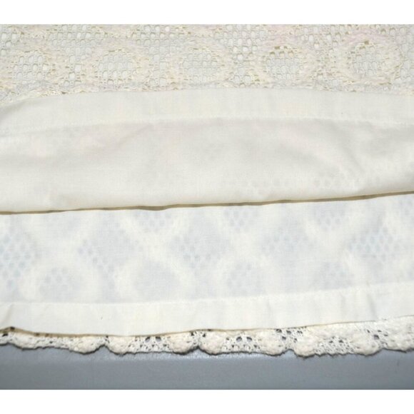 Isaac Mizrahi for Target Ivory Crochet Dress Size M Sleeveless Boho Cottage - Picture 7 of 10